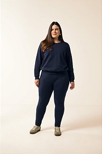 Blusão Feminino Adulto - Moletom Flanelado - Preto - Marialicia - Ref 52230