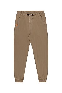 Calça Sarja Jogger Masculina Juvenil Bege - Elian Beats - REf 261035