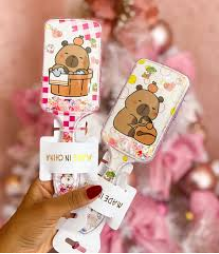 Escova Para Cabelo Infantil - Capivara Gliter