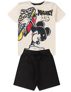 Conjunto Infantil Masculino - Bermuda e Camiseta Mickey - Disney