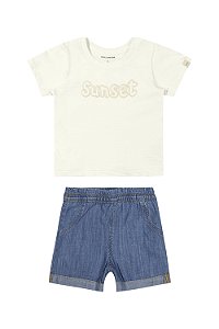 Conjunto Masculino Infantil Off\Jeans - Coloritta - Ref - 70111