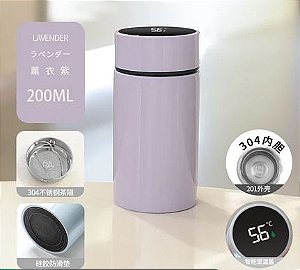 Garrafa Térmica Inteligente - De 200ML De Água - Com Display Temperatura