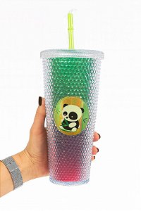 Copo Infantil Escama de Peixe Com Led - 750 ml