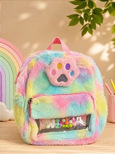 Mochila Bolsa Infantil De Pelúcia Fofa - Para Meninas - Bolsinha Pelucia