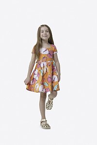Vestido Menina Em Cotton Light - Carinhoso REF112372