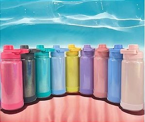 Garrafa Térmica 600ml - Inox Premium - Tampa Antivazamento Bico Rosqueável