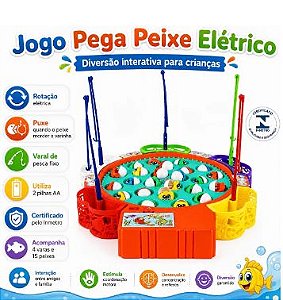 Brinquedo - Jogo Pega Peixe Infantil - Eletrônico - Art Brink