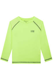 Camiseta em Malha UV Dry com Proteção UV 50+ Verde Neon - Ref 74253 - LucBoo