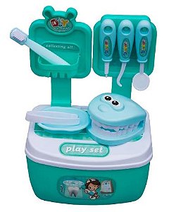 Maleta - Kit Medico Dentista - Infantil 14pçs - Super Completo& Divertido