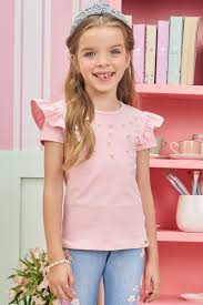 Blusa em Cotton Feminina Infantil Ref - 74023 -Infanti