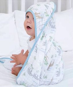 Toalha de Banho - Bebê Soft 2 Camadas com Capuz - 80x80cm Macia e Absorvente