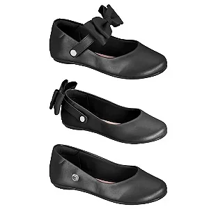 Sapatilha Molekinha Infantil Menina Preta - Ref 20831137