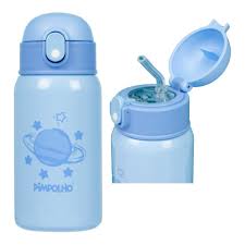 Garrafa térmica inox 400ML com canudo - Pimpolho