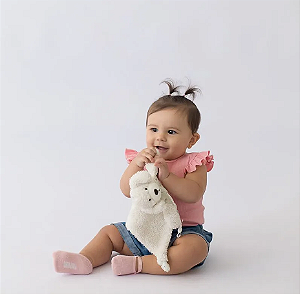 Naninha com prendedor de chupeta tamanho único - Unissex - Pimpolho