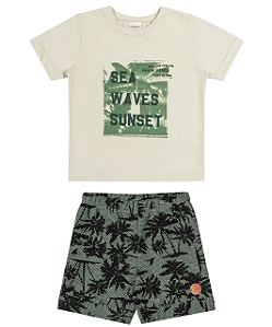 Conjunto Infantil Masculino Verde - Elian - Ref 221457