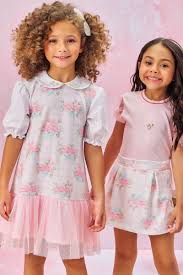 Vestido em Molecotton e Tricoline - Ref 78337 - Kukiê