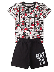 Conjunto Infantil Masculino - Bermuda e Camiseta - Mickey
