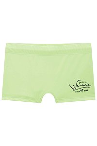 Sunga Infantil em Malha UV Dry com Proteção UV 50+ LucBoo -Verde Neon REF60069