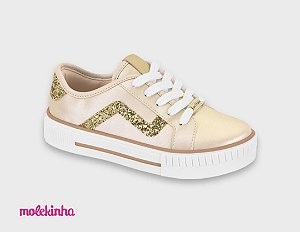 Tenis Molekinha Dourado - Ref 2565109