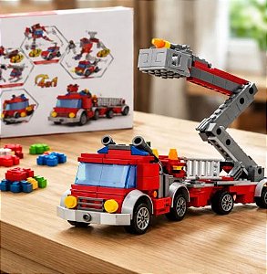 Blocos De Montar - 96pçs - Carro Regaste - 2 em 1 - Robo/carro - Diversos Modelos