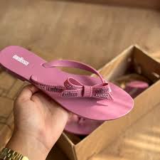 Melissa Chinelo Feminino Rasteira Charmosa Harmonic M Lover Rosa Escuro - Ref 35797