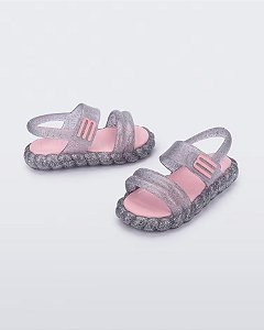 Mini Melissa Bubble Tech Sandal Baby-Prata REF35822