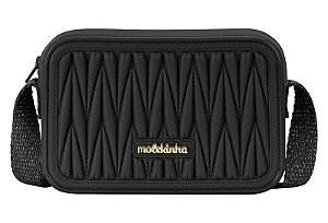 Bolsa Transversal Molekinha Feminina Média Preta - Ref 20047 - Molekinha