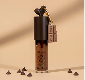 Lip Gloss De Chocolate - Hold Morning - Com Chaveiro de Chocolate