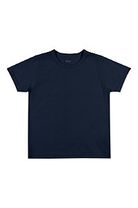Camiseta Masculina Infantil Básica MC Elian - REF 51004 - Azul Marinho