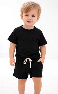 Conjunto Masculino Infantil - Gael - Preto