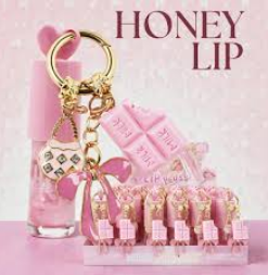 Gloss Labial - Chaveiro Infantil Aromas Chocolate Rosa - Miss Victory