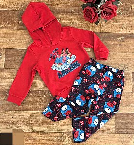 Abrigo Feminino Bebê Moleton Com Capuz - Malwee Kids - Ref 91405