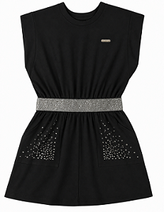 Vestido Colorittá Juvenil Verão Menina - Preto - Colorittá - Ref 75207