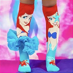 Meia Divertida Maluca Colorida 3d Infantil - MENINA