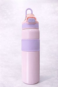 Garrafa Térmica 600ML - Copo Espacial - com Vedação 100% Antivazamento