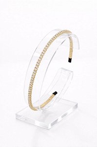 Tiara Com Pedraria - Delicada Arco Cabelo - Feminina Juvenil Arquinho