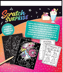 Raspadinha para Colorir - Scratch Surprise Cards 8 Telas - Bloco Magico - Divertir Crianças