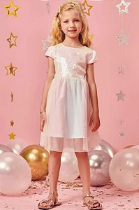 Vestido em Paetê e Tule  Kukiê REF67760