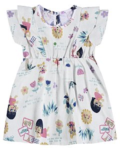 Vestido Estampado Off Feminino Bebê Malwee - Ref 102944