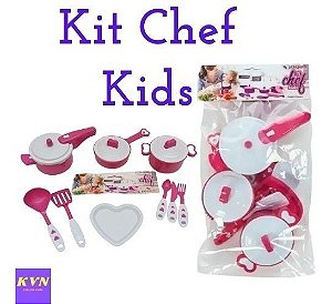 Kit Chef Kids Panela+Acessórios