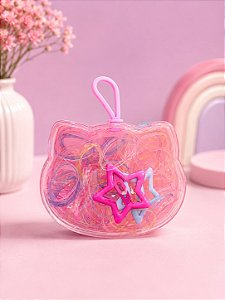 Kit Elásticos Para Cabelo - Pote - Elásticos Plástico Sortido 2cm