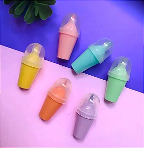 kit com 6 canetas - Marca Texto Sorvete - Papelaria Fofinha - Duole