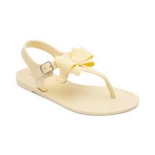 Rasteirinha Infantil Colorê Amarela Com Laço - Pimpolho Colorê - Ref 0040195s