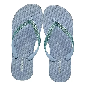 Chinelo Molekinha Azul Glitter Brilho Infantil Menina - Ref 2364400