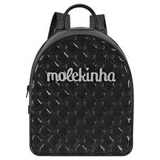 Mochila Feminina Molekinha Preta Ref 25030
