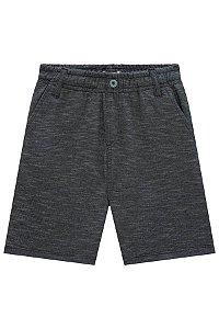 Bermuda Moletinho Chumbo Masculina Infantil - Ref 76903 - Luc.boo