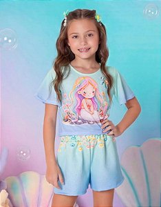 Conjunto Feminino Infantil - Clochard Sereia - Ref 0304