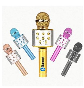 Microfone - Sem Fio - Bluetooth - Karaokê - Festas - Eventos - Voz