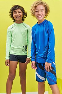Conjunto de Camiseta e Sunga em Malha Uv Dry com Proteção Uv 50+ - Ref 76952 Johnny Fox