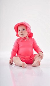 CHAPÉU BEBÊ EM MALHA COM PROTEÇÃO UV FPS +50 (ROSA) UP BABY REF44530